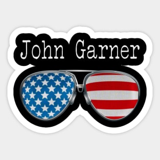 AMERICA PILOT GLASSES JOHN GARNER Sticker